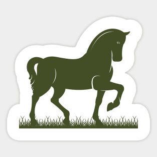 horse walking Sticker